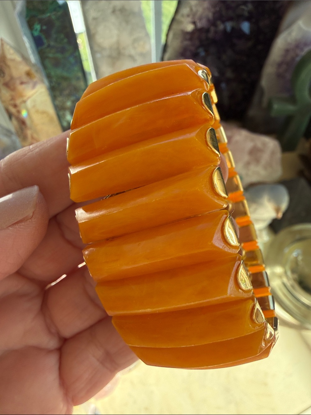 Amber Orange Stretch Bracelet - Women Accessories